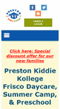 Mobile Screenshot of prestonkiddiekollege.com